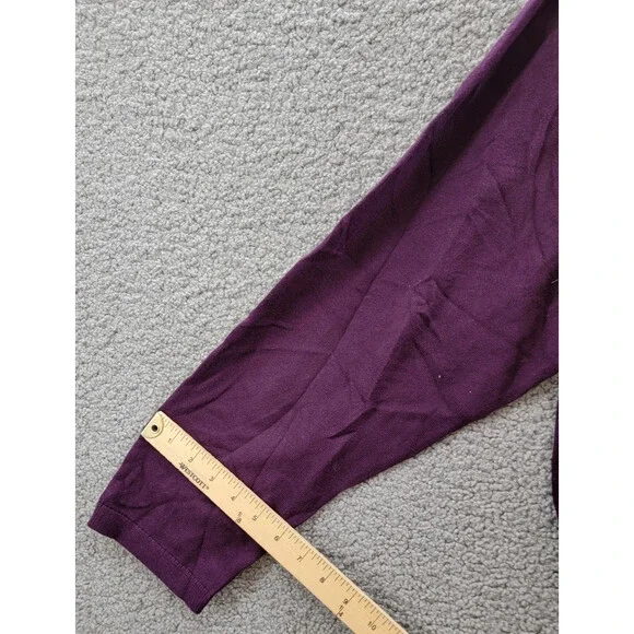 Tommy Hilfiger Plus Size Rhinestone Argyle Sweater Women's 3X Aubergine Pullover - Picture 11 of 15